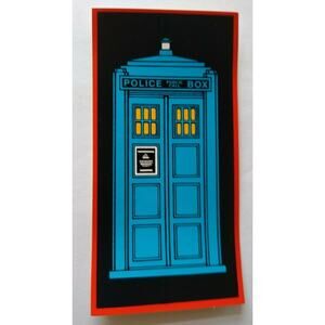 Doctor Who Pinball Machine Decal Sticker Tardis Original NOS 1992 Sci-Fi